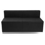 Hercules Alon Series Black Leather Loveseat - Furniture - Chairs - Chair - Flash Furniture