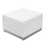 Hercules Alon Series White Ottoman - Furniture - Chairs - Chair - Flash Furniture