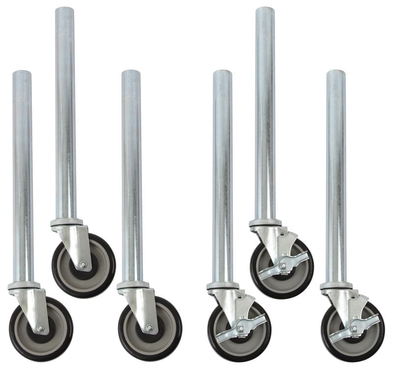 Equipment Stand Caster Kit, 6-Leg 1 | Global Restaurant Source