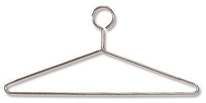 Chrome Wire Hanger, Closed Hook