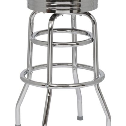 Classic Diner Bar Stool - Black Seat, 4 KD