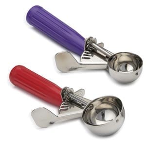 1 1/3 Oz. Ice Cream Disher, Red,Pack of 3 