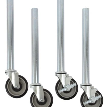 Equipment Stand Caster Kit, 4-Leg