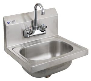 Hand Sink with Faucet, 15"