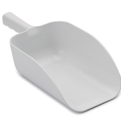 64oz White Polypropylene Scoop