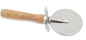 Wood Handled Pizza Cutter, 4"