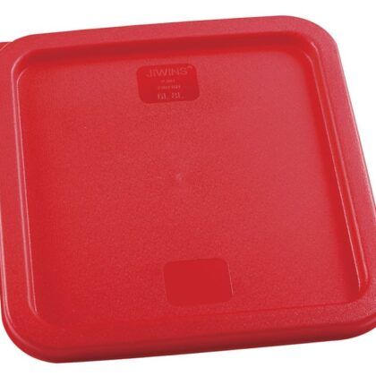 Polyethylene Square Lids, Red