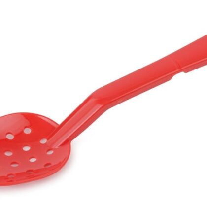 Perforated Polycarbonate Serving Spoon, 13" Red