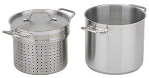 NSF Stainless Steel Pasta Cooker with Lid, 20 qt