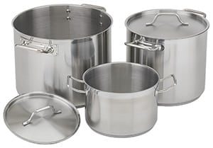 NSF Stainless Steel Stock Pot with Lid, 8 qt