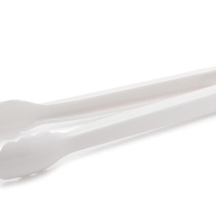 Plastic Tong, 12" White