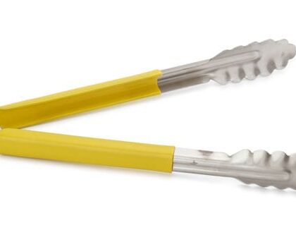 Color Coded Tong, 12" Yellow