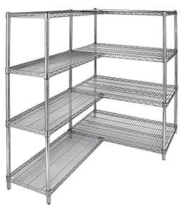 Polycoated Zinc Wire Shelf, 14" x 30" Long